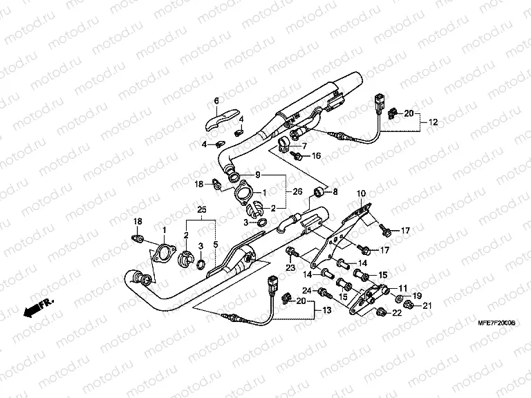 F-20 EXHAUST DRUM