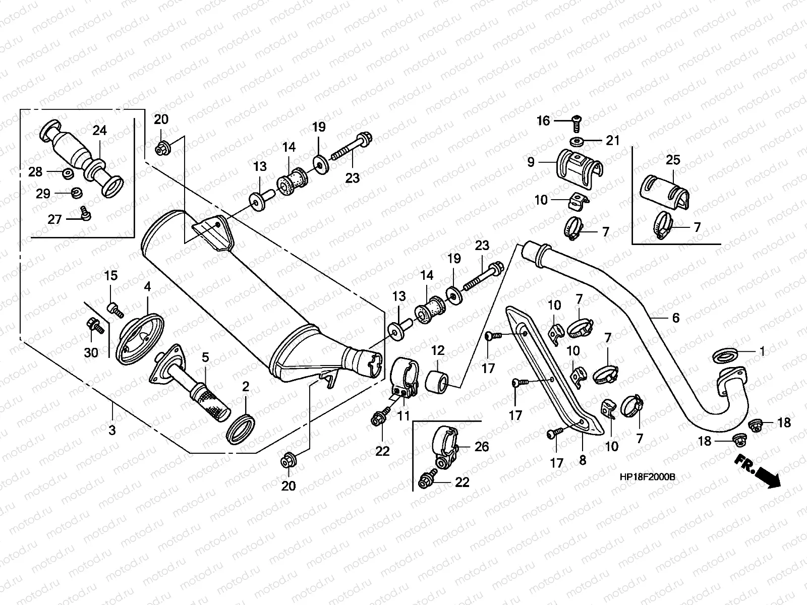 F-20 EXHAUST MUFFLER