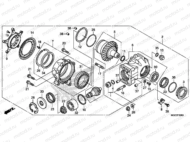 F-20 FINAL DRIVEN GEAR