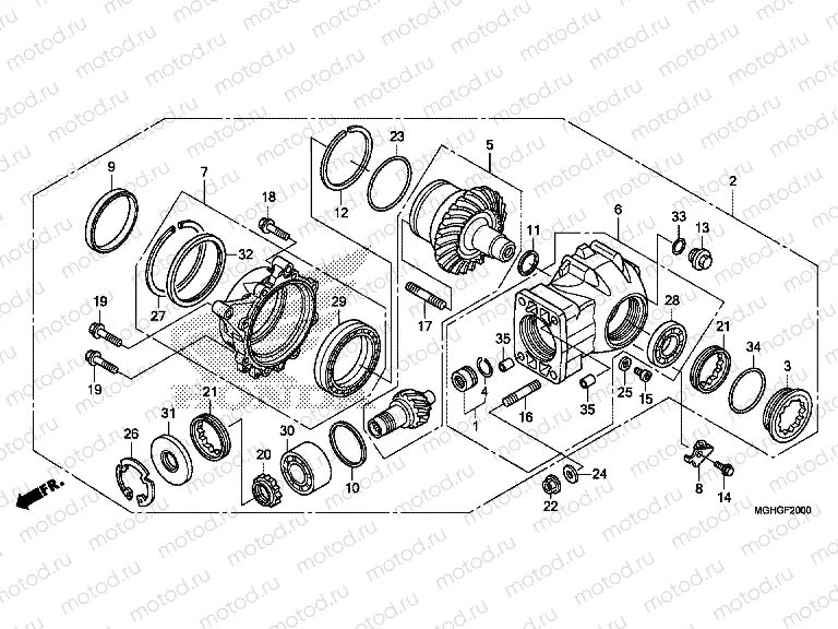 F-20 FINAL DRIVEN GEAR