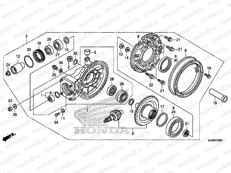 F-20 FINAL DRIVEN GEAR