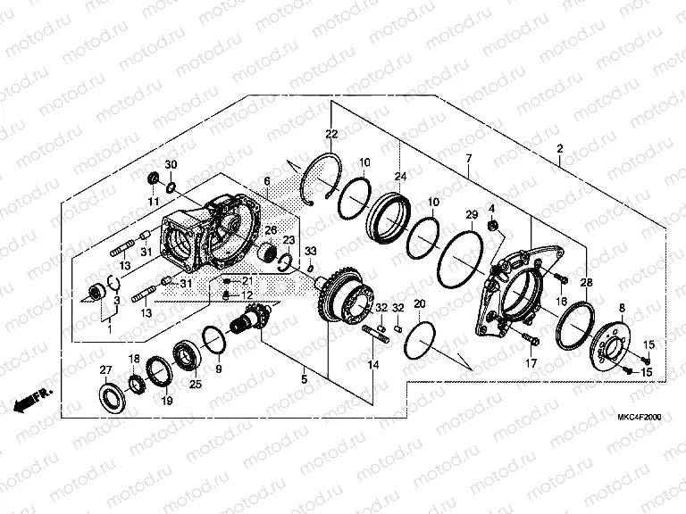 F-20 FINAL DRIVEN GEAR