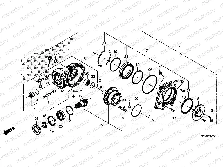 F-20 FINAL DRIVEN GEAR