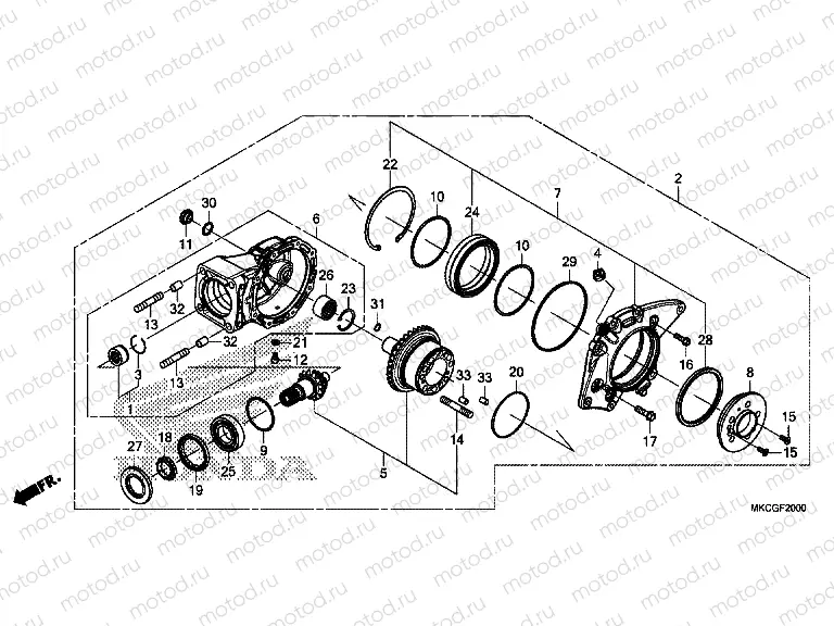 F-20 FINAL DRIVEN GEAR