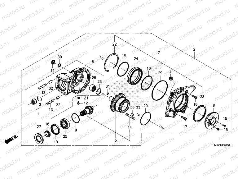 F-20 FINAL DRIVEN GEAR
