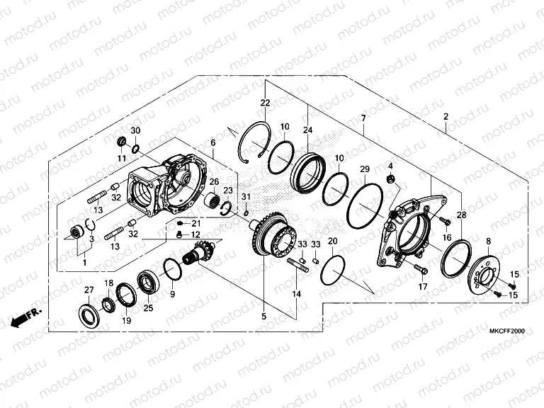 F-20 FINAL DRIVEN GEAR