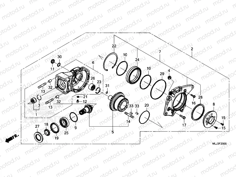 F-20 FINAL DRIVEN GEAR