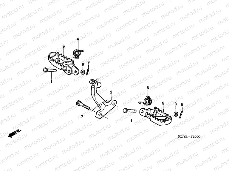 F-20 FOOTREST