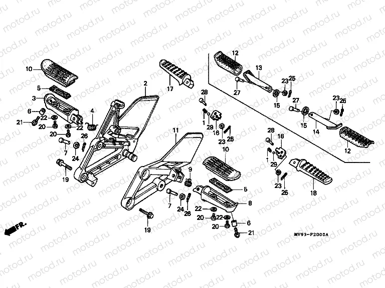 F-20 FOOTREST