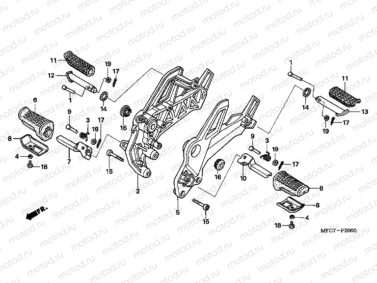F-20 FOOTREST