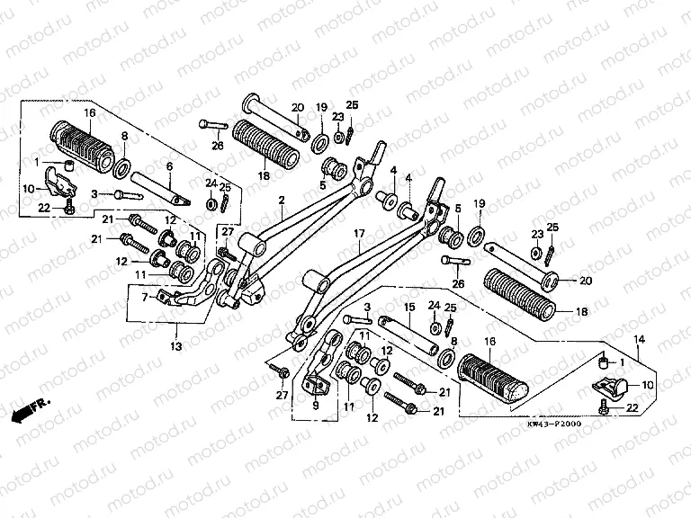 F-20 FOOTREST