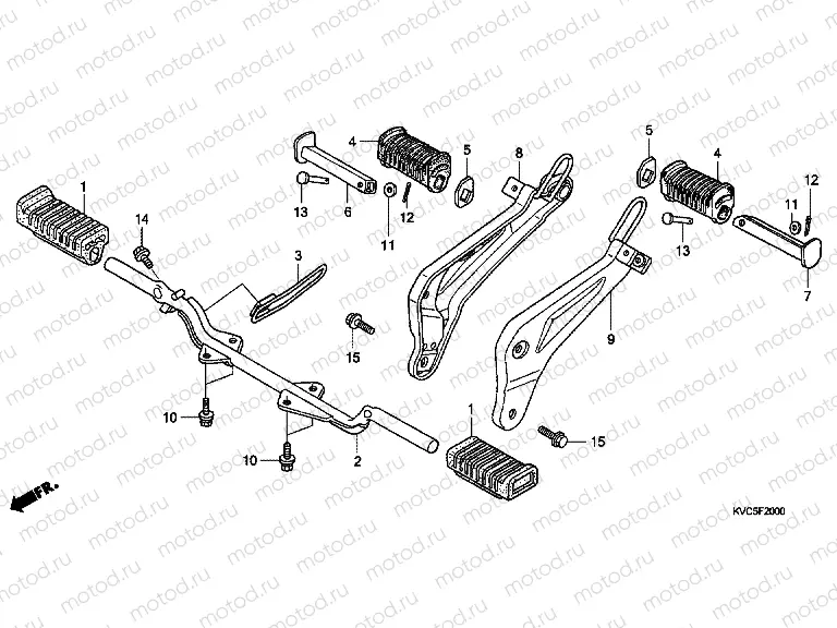F-20 FOOTREST (GLH1251SH / 2SH / 3SH)