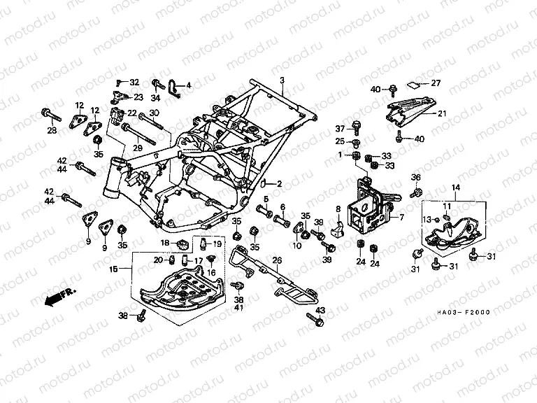 F-20 FRAME HOUSING