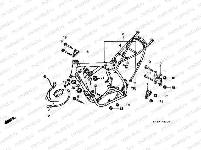 F-20 FRAME / IGNITION COIL (1)