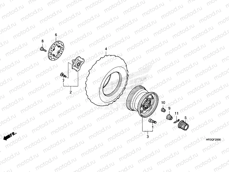 F-20 FRONT WHEEL