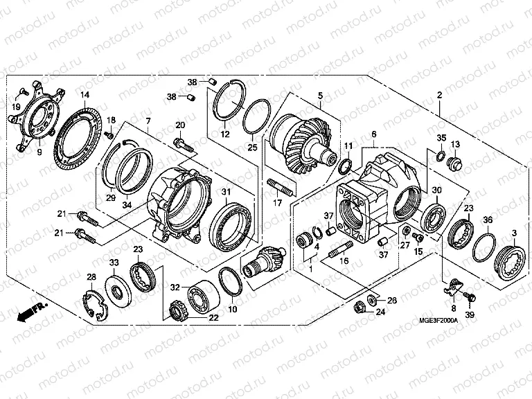 F-20 MAIN GEAR DRIVE GEAR