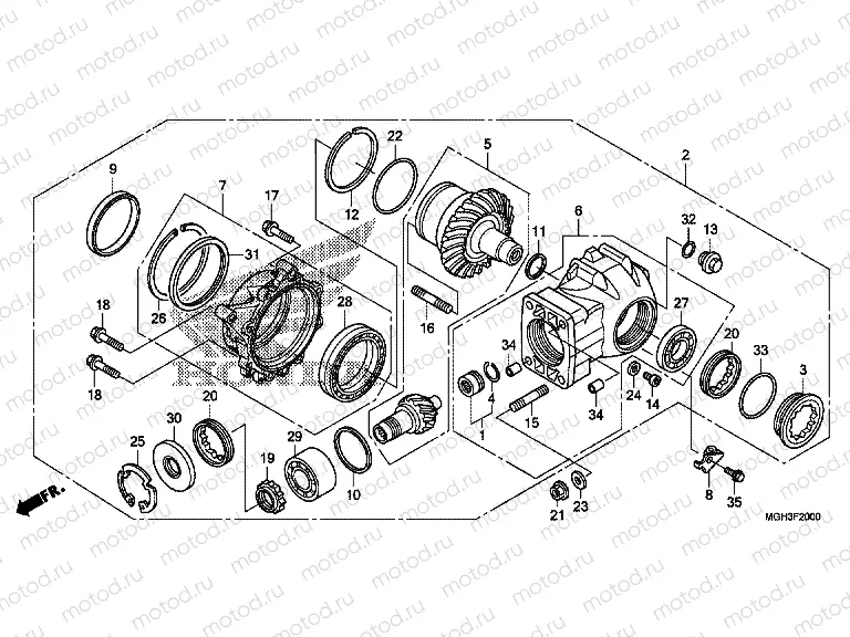 F-20 MAIN GEAR DRIVE GEAR