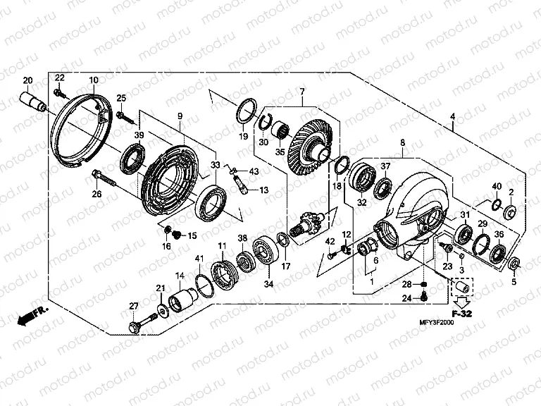 F-20 MAIN GEAR DRIVE GEAR