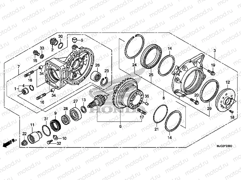 F-20 MAIN GEAR DRIVE GEAR