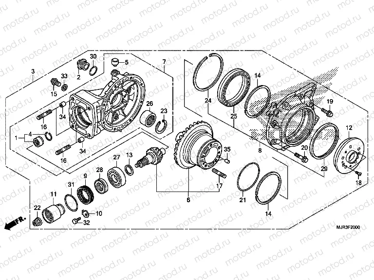 F-20 MAIN GEAR DRIVE GEAR