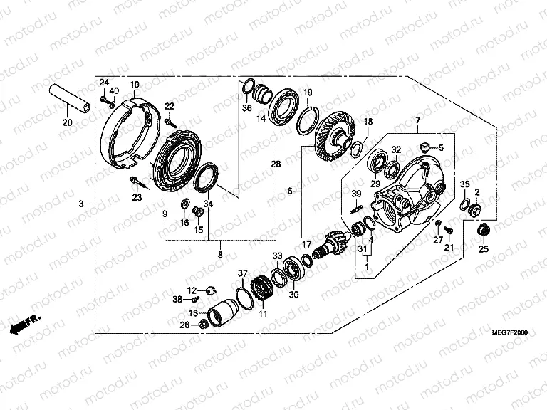 F-20 MAIN GEAR DRIVE GEAR