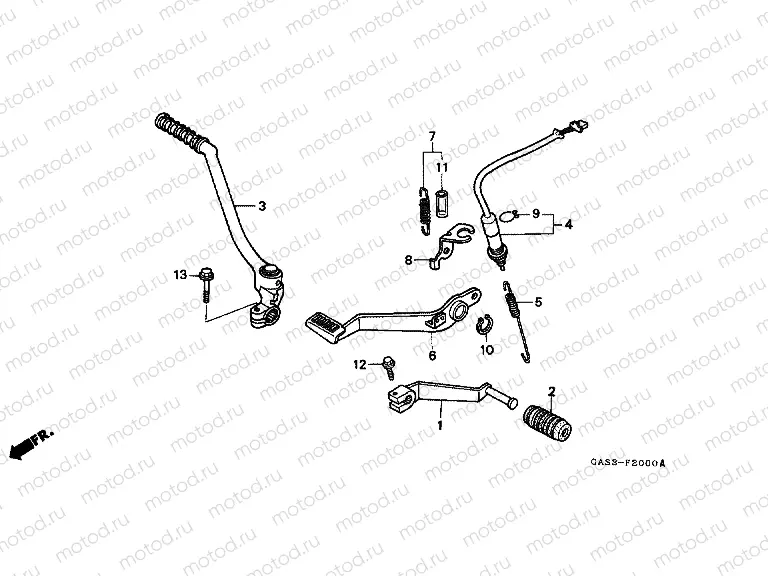 F-20 PEDAL / PUSHING ARM LEVER