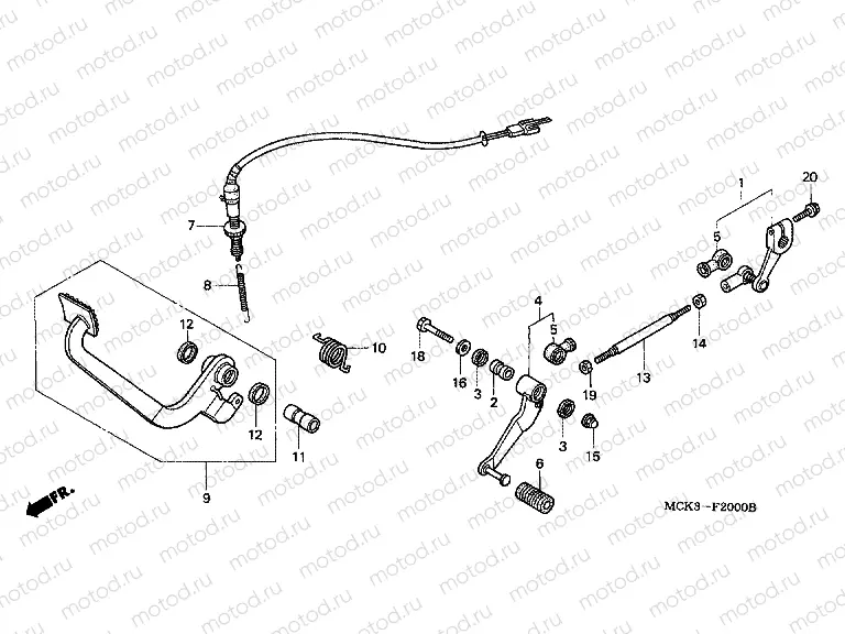 F-20 PEDAL REPLACEMENT
