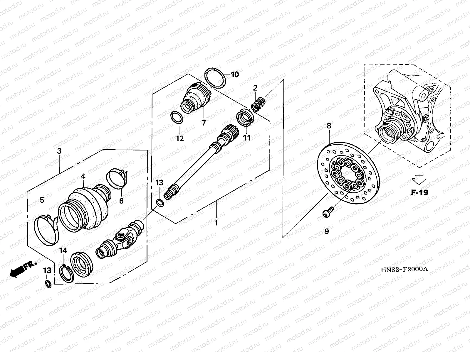 F-20 PROPELLER SHAFT