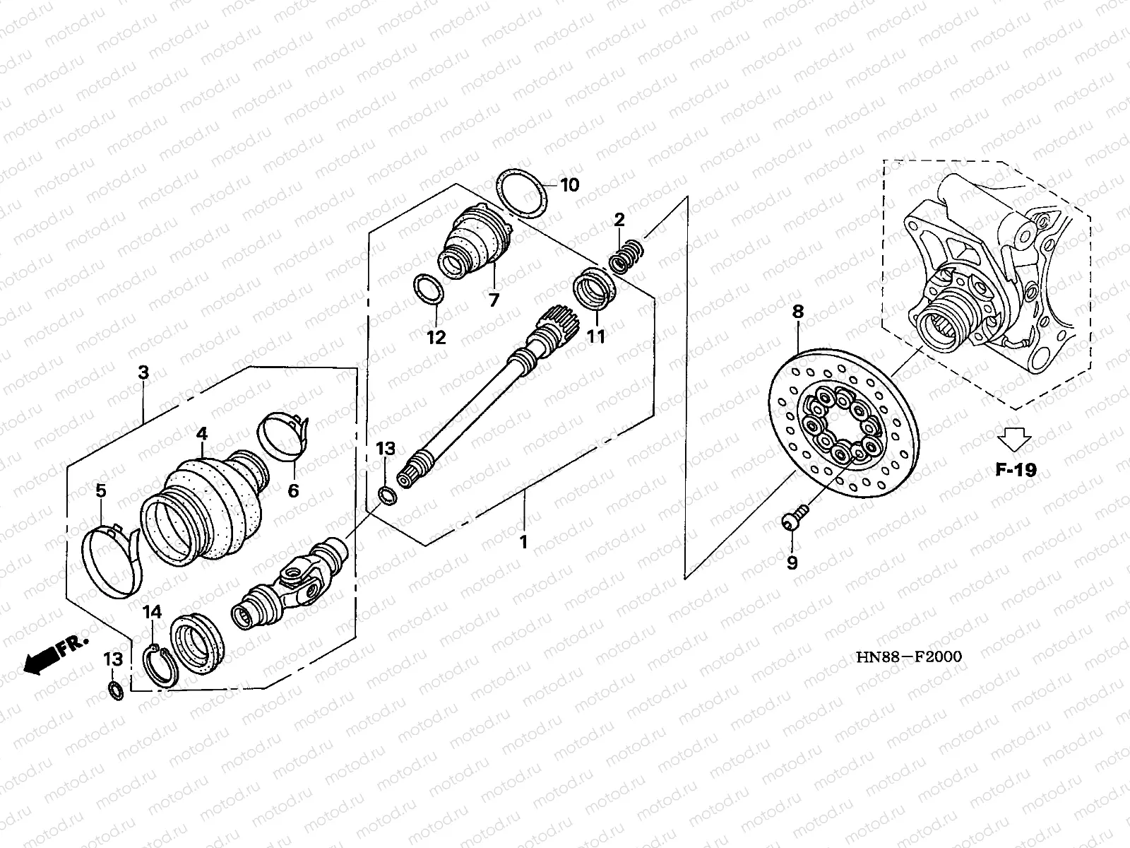 F-20 PROPELLER SHAFT