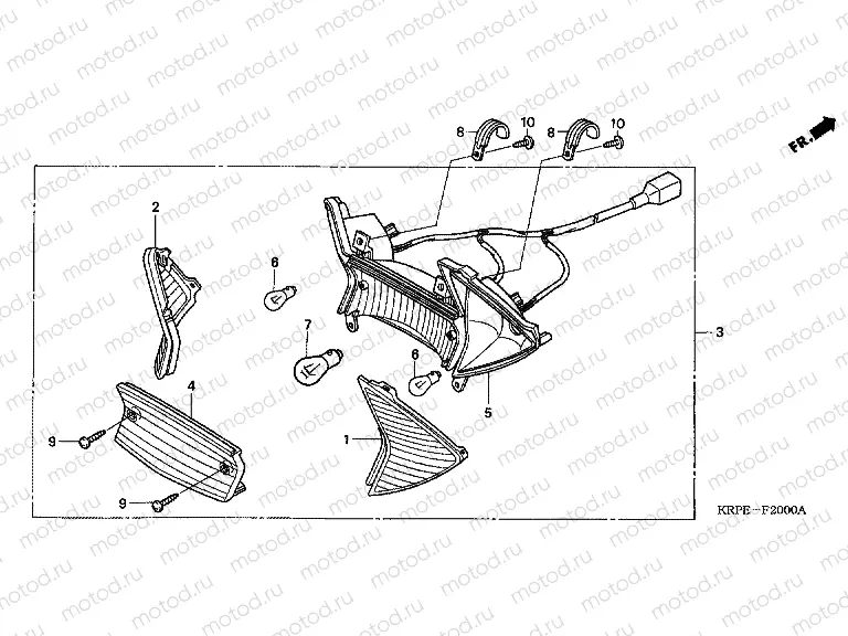 F-20 REAR COMBINATION LAMP