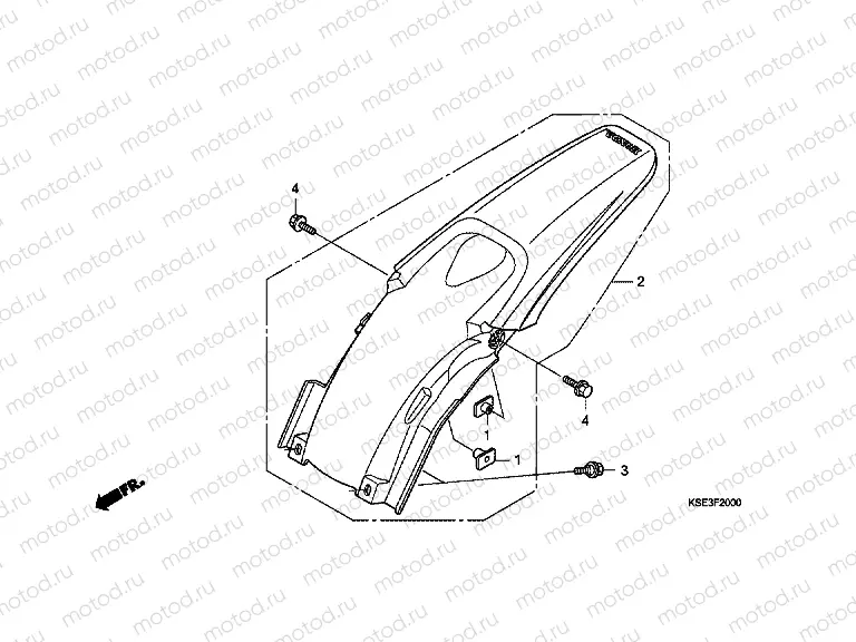 F-20 REAR FENDER