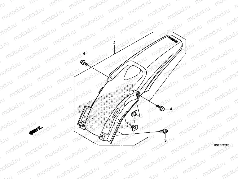 F-20 REAR FENDER