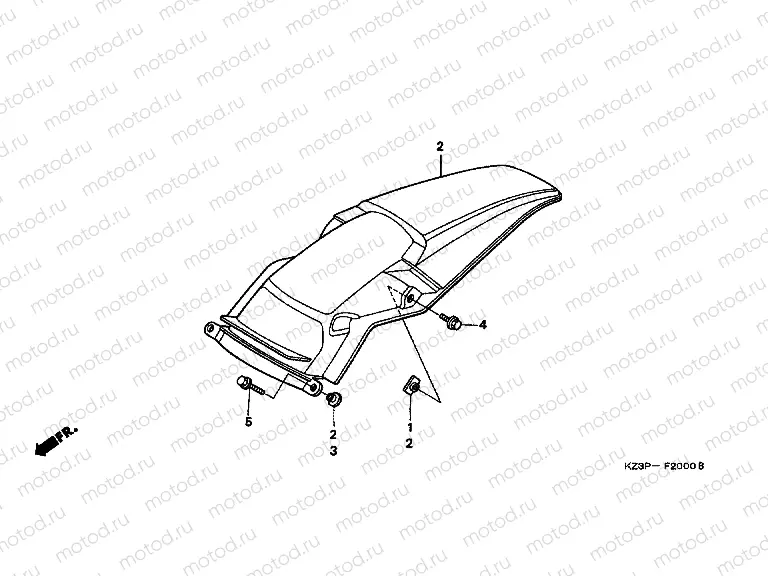 F-20 REAR FENDER