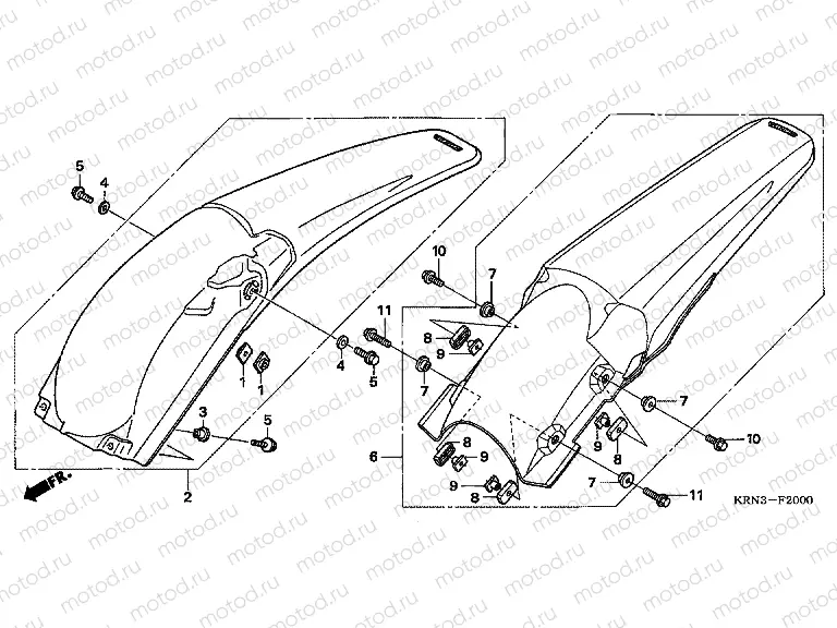 F-20 REAR FENDER
