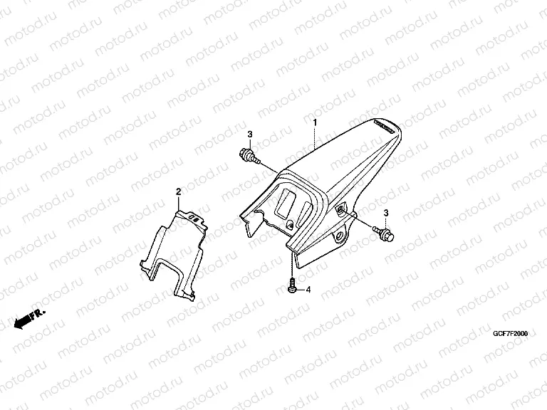 F-20 REAR FENDER