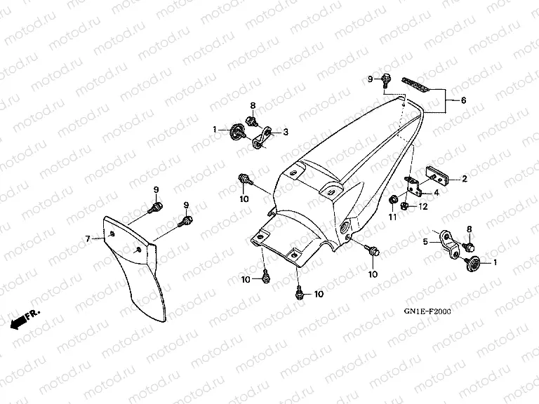 F-20 REAR FENDER