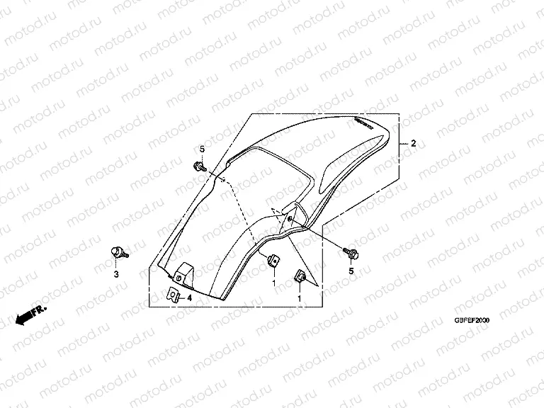 F-20 REAR FENDER