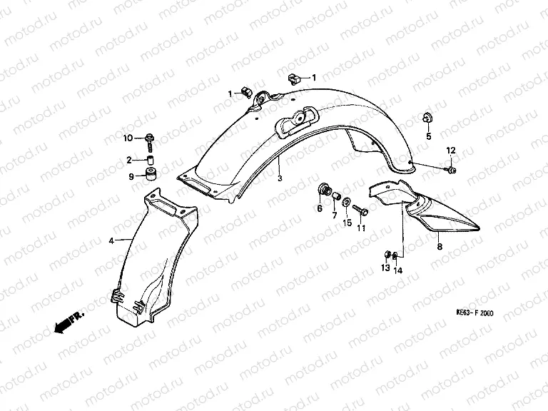F-20 REAR FENDER
