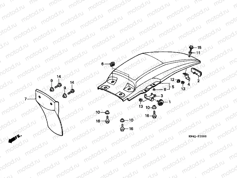 F-20 REAR FENDER