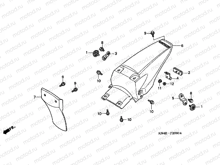 F-20 REAR FENDER
