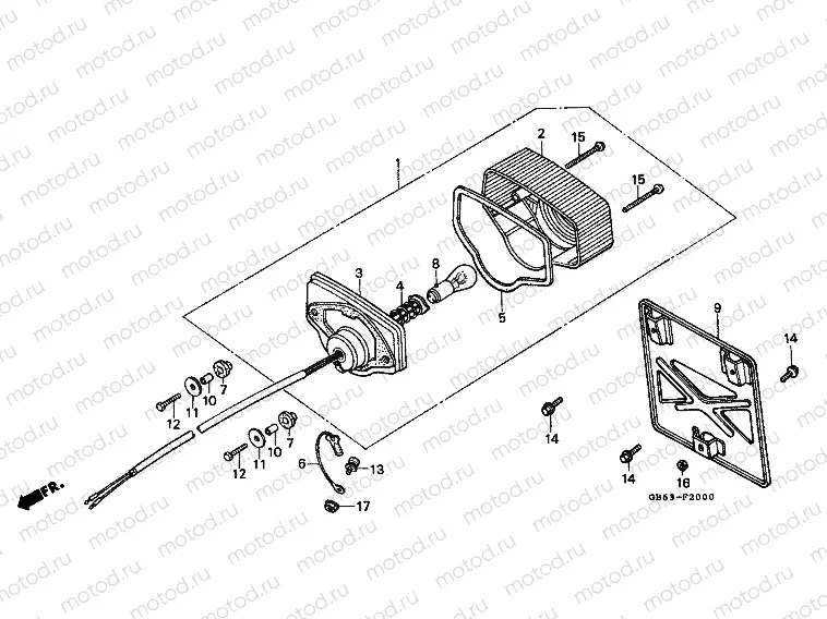 F-20 REAR LAMP (C90C)