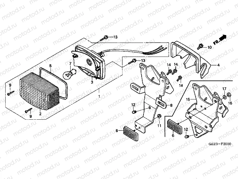 F-20 REAR LAMP (NPS503 / 5/6)