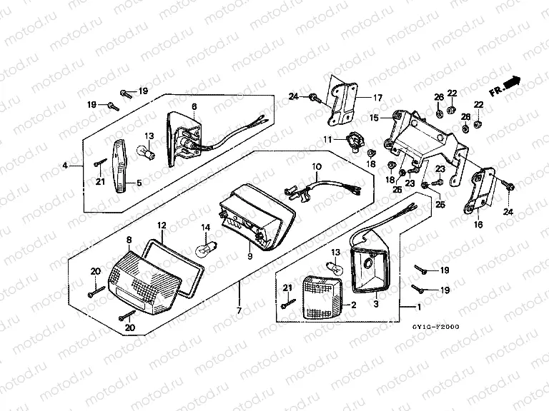 F-20 REAR LAMP / REAR FLASHING