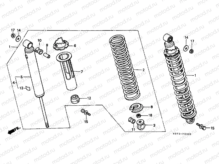F-20 REAR SHOCK ABSORBER