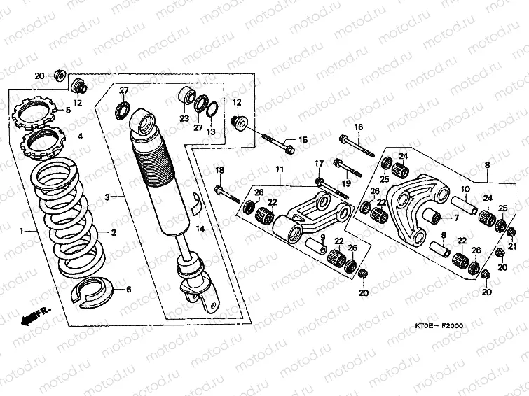 F-20 REAR SHOCK ABSORBER