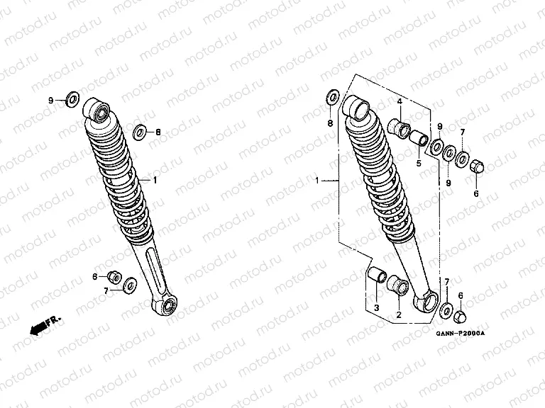 F-20 REAR SHOCK ABSORBER