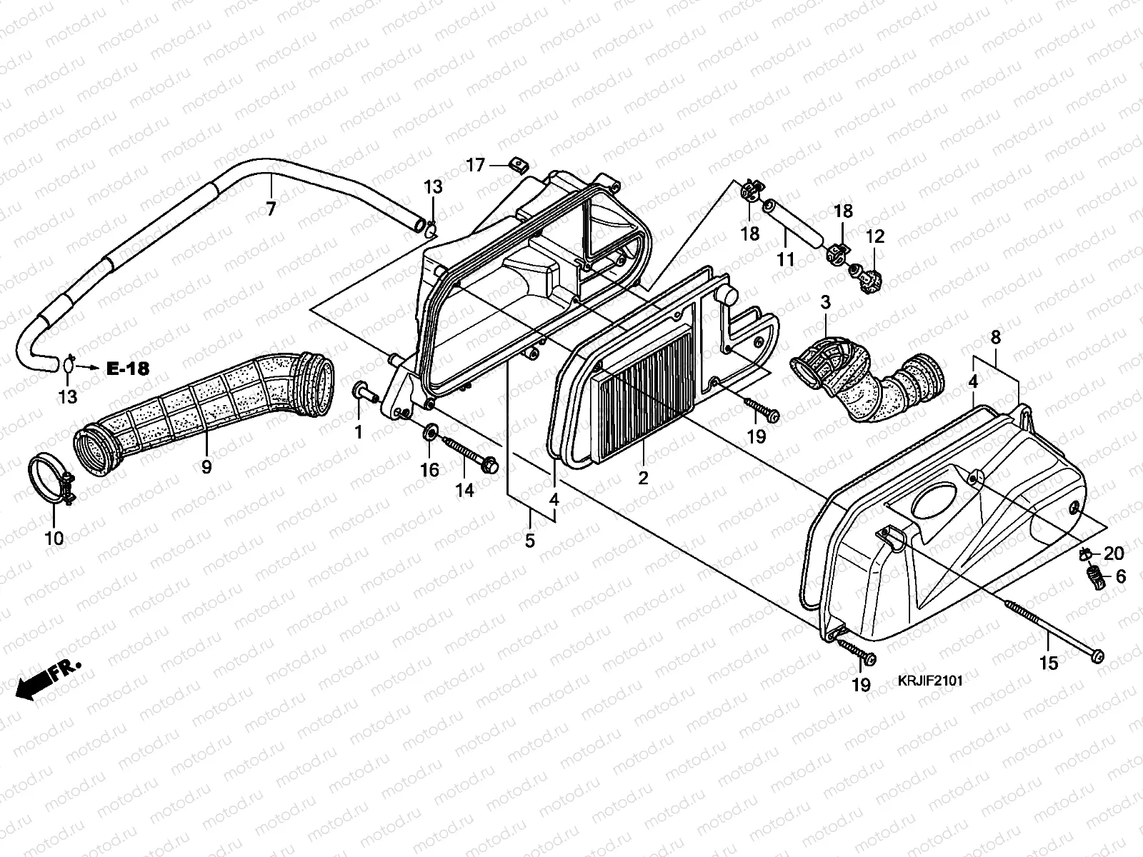 F-21-1 AIR CLEANER (FES1257/A7)(FES1507/A7)