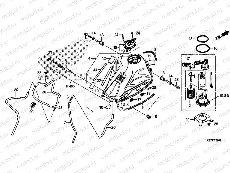 F-21-1 FUEL TANK (CRF250RL / RLA)