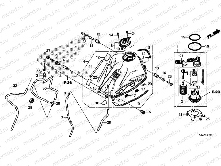 F-21-1 FUEL TANK (CRF250RL/RLA)