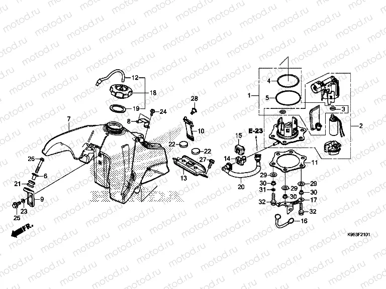 F-21-1 FUEL TANK (CRF250RX)